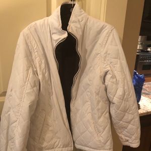 White and black reversible jacket